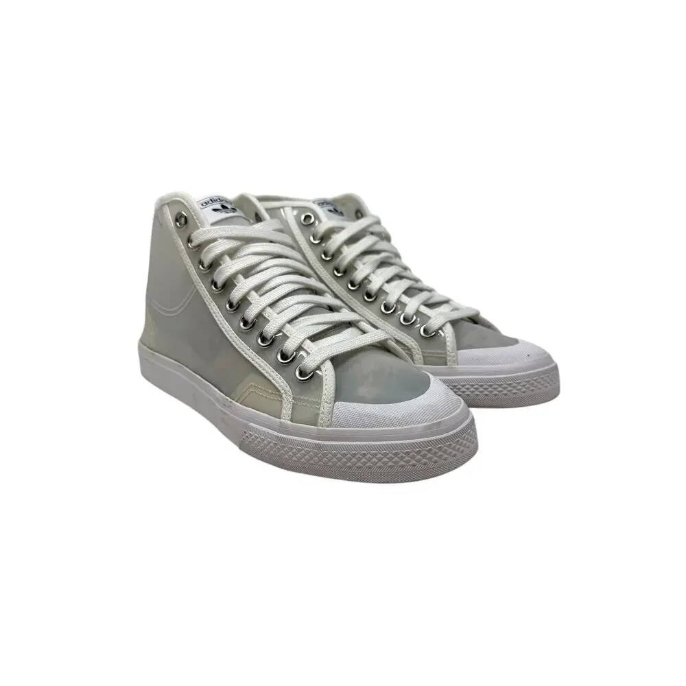 Adidas Nizza Hi Jelly‎ Translucent Sneakers Clear White High Top Womens 9